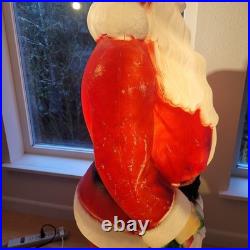 Vintage Empire Blow Mold Santa Claus 46 Christmas Decoration Light Up Outdoor