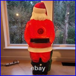 Vintage Empire Blow Mold Santa Claus 46 Christmas Decoration Light Up Outdoor