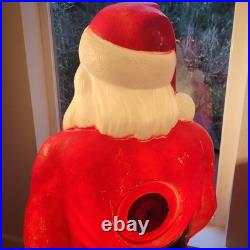 Vintage Empire Blow Mold Santa Claus 46 Christmas Decoration Light Up Outdoor