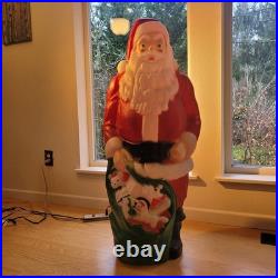 Vintage Empire Blow Mold Santa Claus 46 Christmas Decoration Light Up Outdoor