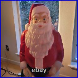Vintage Empire Blow Mold Santa Claus 46 Christmas Decoration Light Up Outdoor