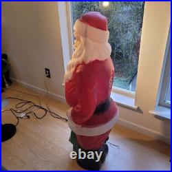Vintage Empire Blow Mold Santa Claus 46 Christmas Decoration Light Up Outdoor