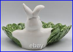 Vintage Fitz & Floyd Welsh Rabbit Serving Plates Omnibus ca 9 x 10 x 4 1/2