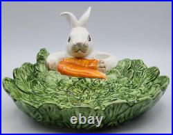 Vintage Fitz & Floyd Welsh Rabbit Serving Plates Omnibus ca 9 x 10 x 4 1/2