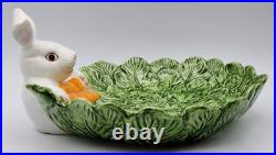 Vintage Fitz & Floyd Welsh Rabbit Serving Plates Omnibus ca 9 x 10 x 4 1/2