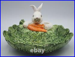 Vintage Fitz & Floyd Welsh Rabbit Serving Plates Omnibus ca 9 x 10 x 4 1/2