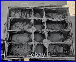 Vintage Frontgate Telescoping Christmas Ornament Rolling Storage 4 Compartments