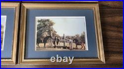 Vintage George Stubbs Framed Prints Set of 4 Clover Leaf Collection Equestrian