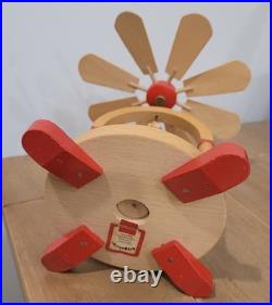 Vintage Germany Christmas Candle Windmill Carousel Erzgebirge Expertic Wood