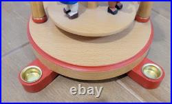 Vintage Germany Christmas Candle Windmill Carousel Erzgebirge Expertic Wood