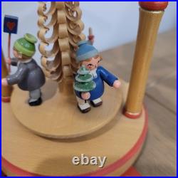 Vintage Germany Christmas Candle Windmill Carousel Erzgebirge Expertic Wood