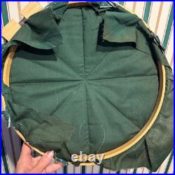 Vintage Handmade Quilted Star Wall Hanging Hoop Art Christmas Holiday Decor 14