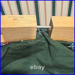 Vintage Handmade Quilted Star Wall Hanging Hoop Art Christmas Holiday Decor 14