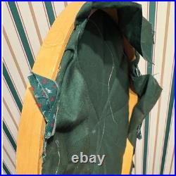 Vintage Handmade Quilted Star Wall Hanging Hoop Art Christmas Holiday Decor 14