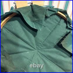 Vintage Handmade Quilted Star Wall Hanging Hoop Art Christmas Holiday Decor 14