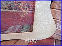 Vintage Helmscene lighted Lake Mountains Trees Fall Wall picture Works
