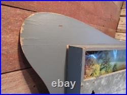 Vintage Helmscene lighted Lake Mountains Trees Fall Wall picture Works