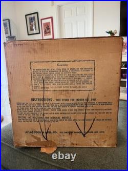 Vintage Holly Time Christmas Tree Turner New Motor