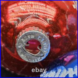 Vintage Lot of 20 Shiny Brite Rauch Stenciled Mica Glitter Christmas Ornaments