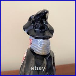 Vintage Michters Sour Mash Whiskey Jug Halloween Witch on Broom Decanter 1970s