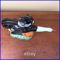 Vintage Michters Sour Mash Whiskey Jug Halloween Witch on Broom Decanter 1970s