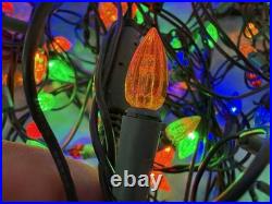Vintage Multicolor C6 LED Christmas String Lights 620 Long Working