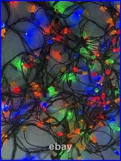 Vintage Multicolor C6 LED Christmas String Lights 620 Long Working
