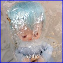 Vintage NOS Shiny Brite Blue Haired Christmas Angel Pixie Fairy Bendable Japan