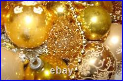 Vintage Ornament Christmas Wreath Holiday Traditional Glamorous Gold 16 Vintage Ornament Christmas Wreath Holiday Traditional Glamorous Gold 16
