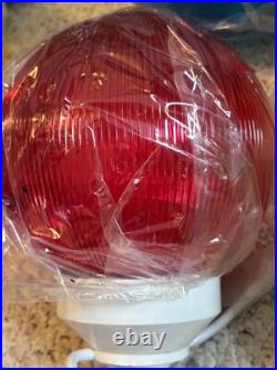 Vintage Outdoor Multi Color Globe Sting Light 6 Globes 16 ft. NOS New