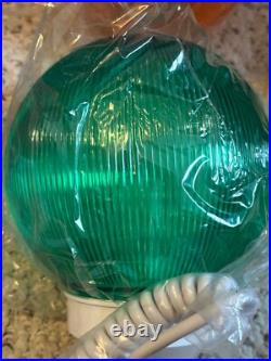 Vintage Outdoor Multi Color Globe Sting Light 6 Globes 16 ft. NOS New