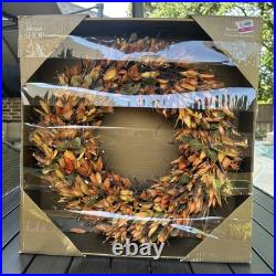 Vintage PIER-1 AUTUMN FALL HALLOWEEN 19 WREATH WOOD CURL WREATH