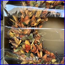Vintage PIER-1 AUTUMN FALL HALLOWEEN 19 WREATH WOOD CURL WREATH
