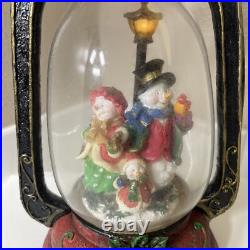 Vintage Resin Snow Family Christmas? Lighted Lantern 10 X 7 NEW-RARE