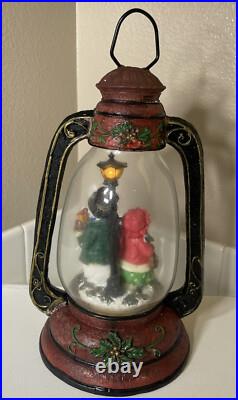 Vintage Resin Snow Family Christmas? Lighted Lantern 10 X 7 NEW-RARE