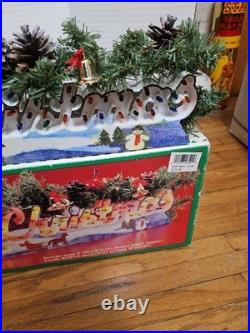 Vintage Retro 70s Electric Light Up Merry Christmas Holiday Sign MIB