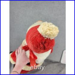 Vintage Rushton Company Santa Claus Rubber Face Large 32 Tall 1950's-60