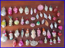 Vintage Russian Christmas Glass Ornaments (93 pieces)