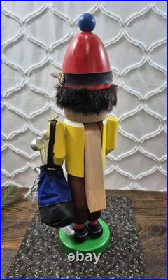 Vintage STEINBACH Volkskunst Golfer Nutcracker with Club & Golf Bag West Germany