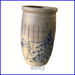 Vintage Salmon Falls Stoneware Salt Glazed Christmas Tree Bear 7 Helen Berg