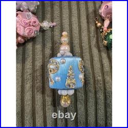 Vintage Sequin & Beaded Push Pin Handmade Christmas Ornaments Set Of +90