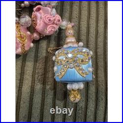 Vintage Sequin & Beaded Push Pin Handmade Christmas Ornaments Set Of +90