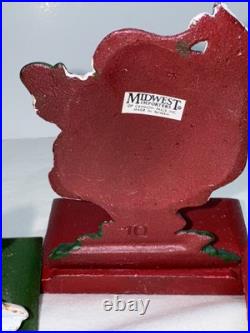 Vintage Set Of 3 Cast Iron Midwest Cannon Falls Christmas Stocking Holders