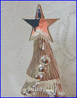 Vintage Silver Plated Christmas Tree Mantel Hook Stocking Holder Hangers Heavy