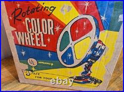 Vintage Spartus Rotating Color Wheel Christmas tree color wheel