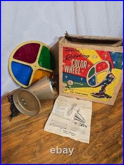 Vintage Spartus Rotating Color Wheel Christmas tree color wheel