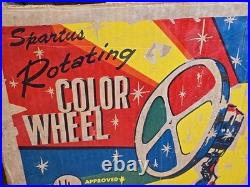 Vintage Spartus Rotating Color Wheel Christmas tree color wheel