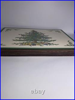 Vintage Spode Christmas Placemats Cork Back Set 8 Beautiful