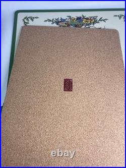 Vintage Spode Christmas Placemats Cork Back Set 8 Beautiful