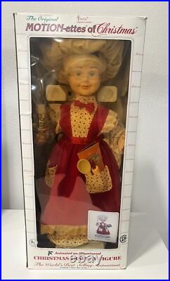 Vintage TELCO MOTIONETTES OF CHRISTMAS Mrs. Claus 1993 Animated Figure 24 EUC Vintage TELCO MOTIONETTES OF CHRISTMAS Mrs. Claus 1993 Animated Figure 24 EUC